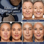 LAURA GELLER NEW YORK Award-Winning Baked Balance-n-Brighten Color Correcting Powder Foundation - Porcelain - Buildable Light to Medium Coverage - Demi-Matte Natural Finish