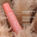 COCOSOLIS SOLIS Instant Weekend Tan Self-tanning lotion for face and body, mousse with immediate effect and washable, for a rich, natural and long-lasting tan, with plant-based DHA (200 ml)