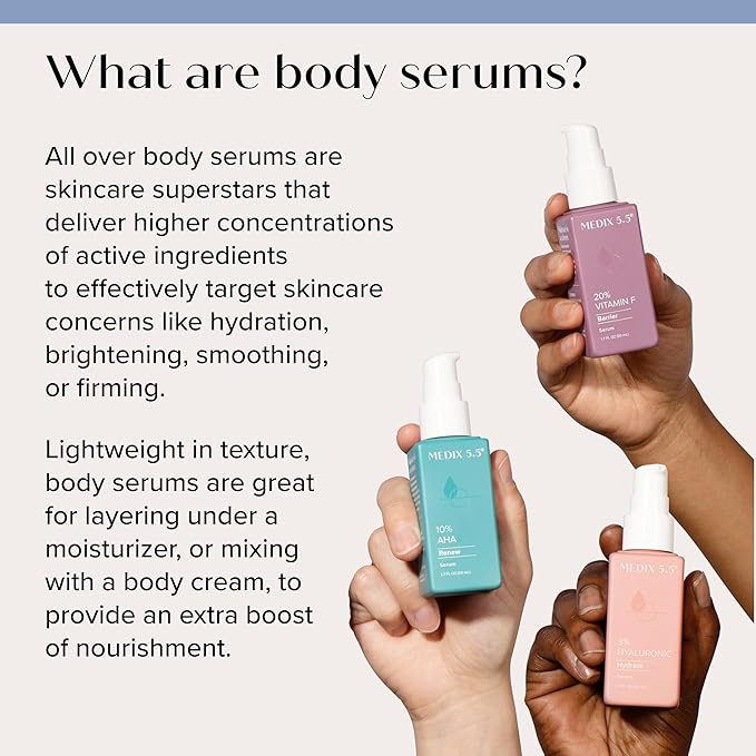 MEDIX Body & Face Moisturizer 20% Vitamin F Oil Body Booster & Face Serum | Concentrated Vitamin F + Vitamin E Oil Skin Care Super Serum For Crepey Skin & Protecting Skin Barrier, 2-Pack