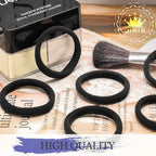 50Pcs Black Hair Ties for Women Girls,Cotton Seamless Hair Ties, Soft Ponytail Holders,No Crease No Damage Elastics Hair Bands with Box for Thick Heavy and Curly Hair (Black)