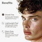 Jet Set Face Clear Self Tanner Spray for Men, Hyaluronic Acid, Hydrating Watermelon Extract, Mess & Streak Free, Anti Orange Tanning Water, 3.4 Fl Oz