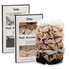 8 Hair Scrunchies for Women - Hair Ties No Damage Both for Thick Hair or Thin Hair Curl Hair No Crease Scrunchies Ponytail Holder No Hurt Your Hair