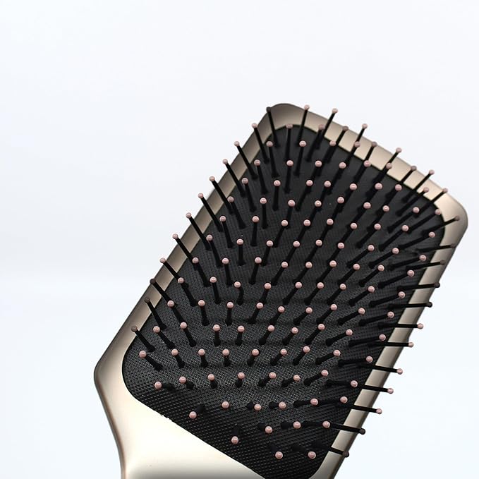 Earth & I Rosegold Hair Brushes for Women, Pink Hairbrush, Rose Gold Women Hair Brush, Kids Hairbrush, Brushes and Combs, Detangling and Styling (Rectangle)