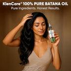 100% Pure Unrefined Batana Hair Oil – Raw Cold-Pressed Organic Hair Growth & Scalp Treatment, 120 mL (4 fl oz) – 100% Natural from Honduras