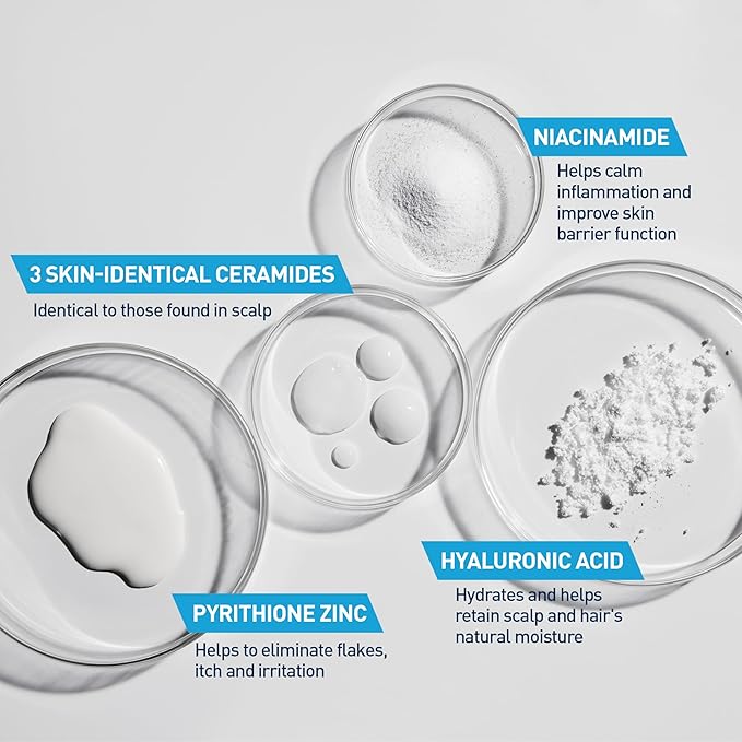 CeraVe Hydrating Anti Dandruff Conditioner, 0.5% Pyrithione Zinc Dandruff Treatment With Ceramides, Hyaluronic Acid & Niacinamide, Helps Eliminate Flakes & Reduce Itchy Scalp, Sulfate Free Conditioner