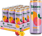 Bloom Nutrition Sparkling Energy Drink - Natural Caffeine, Zero Sugar, 180mg Caffeine - Antioxidant-Rich w/Green Coffee Bean, Green Tea Extract, Prebiotics - 12oz 12 pk