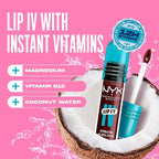 NYX PROFESSIONAL MAKEUP Lip IV Hydrating Glossy Lip Stain with 12HR Hydration - Water Bout Wine (Red)