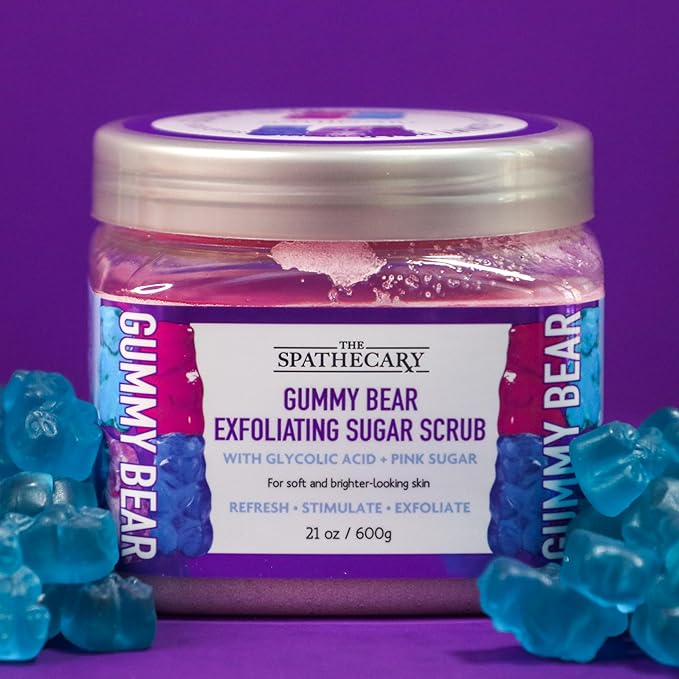 Body Scrub, Exfoliating-Nourishing-Refreshing-Smoothing Body Care 21 oz. (21 oz, Gummy Bear)