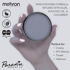 Mehron Makeup Paradise Makeup AQ Pro Size | Stage & Screen Performance, Face & Body Painting, Beauty, Cosplay, and Halloween | Water Activated Face Paint, Body Paint 1.4 oz (40 g) - Storm Cloud
