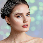 MEICOLY Clear White Face Body Glitter Stick,Hair Glitter Stick for Women,Sparkle Chunky Glitter Makeup,Waterproof Face Glitter for Party Rave Festival