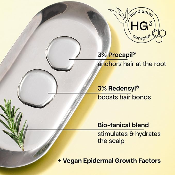 BondiBoost HG Lock Drops Daily Hair Serum for Women – Non-Greasy, Reduces Hair Thinning, Stimulates Scalp, Supports Thicker Fuller Hair – Vegan, Color-Safe, Lightweight for All Hair Types & Textures