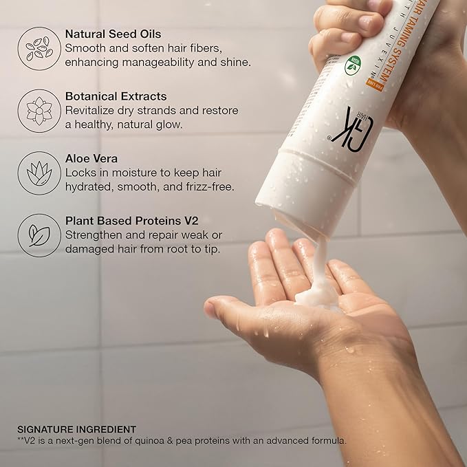 GK HAIR shampoo and conditioner set - Sulfate Free shampoo and Conditioner For Colored & Keratin Treated Hair-Made with Aloe vera, Parki Butter- Free of Parabens & Phthalates (10.1 Fl Oz)