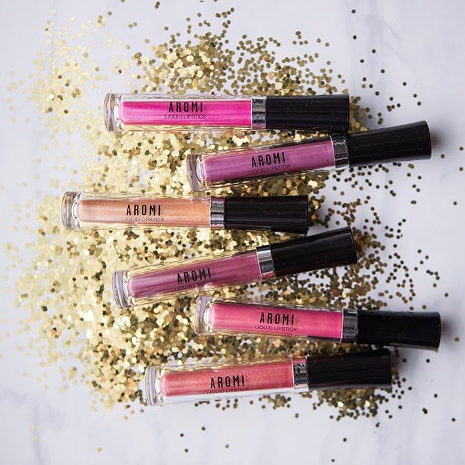 Aromi Chocolate Brown Metallic Matte Liquid Lipstick | Mahogany Bronze, Shimmery Finish, Vegan, Cruelty-free, Long-Lasting, Waterproof, Handmade (Teddy Bear)