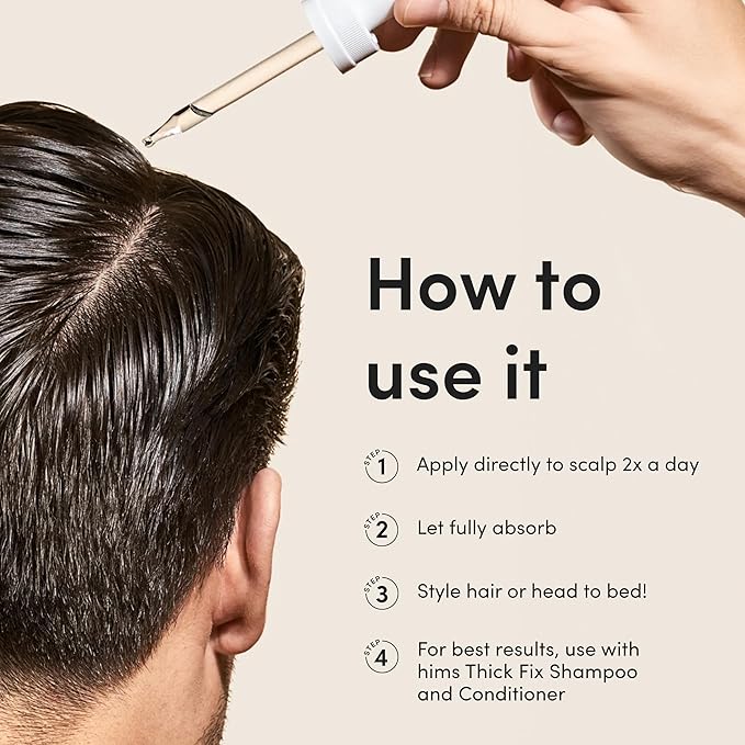 hims Hair Regrowth Treatment - Topical Minoxidil 5% Solution for Men - Extra Strength - Supports Thicker, Fuller Hair - Non-Greasy - Unscented, 2 Pack