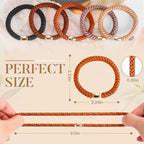 Hair Ties No Damage - 10PCS Ponytail Holders - Elastic Hair Ties for Thick Hair - Braided Hair Bands for Women Girls's Hair - Neutral