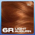 Clairol Nice'n Easy Permanent Hair Dye, 6R Light Auburn Hair Color, Pack of 2