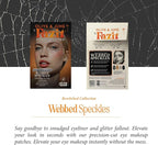 Fazit Makeup Patches - Halloween Webbed Speckles - Glow Up Make-Up Patches - Cute Glitter Makeup Accessories For Women - Cosmetic Glitter For Face