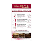 L'Oreal Paris Excellence Crème Permanent Hair Dye, Triple Care Hair Color with Pro-Keratine Complex for 100% Gray Hair Coverage, 5 Medium Brown, 1 Kit