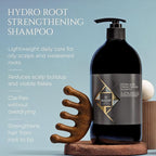 HADAT Root Strengthening Shampoo Hair Growth - Premium Rosemary Clarifying Shampoo for Oily Scalp - Moisturizing Volumizing - Sulfate Low, p-H Balanced, for Women & Men (27.05 Fl Oz)