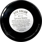 Spruce Matte Deep Green Blue Grey Gray Pressed Powder Single Vegan Eyeshadow; Talc, Paraben & Cruelty Free