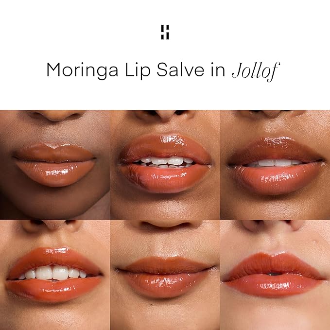 S'ABLE Labs - Moringa Lip Salve | Deeply Moisturize, Soften, Improve Lip Appearance | Prickly Pear + Castor Oil | Melanin-Inclusive Skincare (Jollof; 15 mL | 0.5 fl oz)