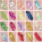 AROIC 40 Colors Body Glitter, Hair Glitter for Kids Women Makeup, Glow in The Dark, Eyeshadow Hair Gel Face Sparkles, Body Makeup for Festivals, Raves, Anime Cosplay, Concerts Festival Face Paint