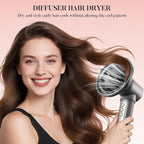 Easywave 7 in 1 Hair Dryer Brush: 110,000 RPM High-Speed Blow Dryer with Negative Ions for Frizz-Free Styling Fast Drying Auto Curling Volumizing Straightening, Hot Air Brush with Travel Bag