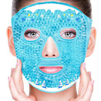Cold Face Eye Masks Ice Face Mask Hot Cold Compress for Dark Circles, Puffiness, Migraines, Headache, Stress, Redness, Cooling Face Masks for Women Man, Skin Care