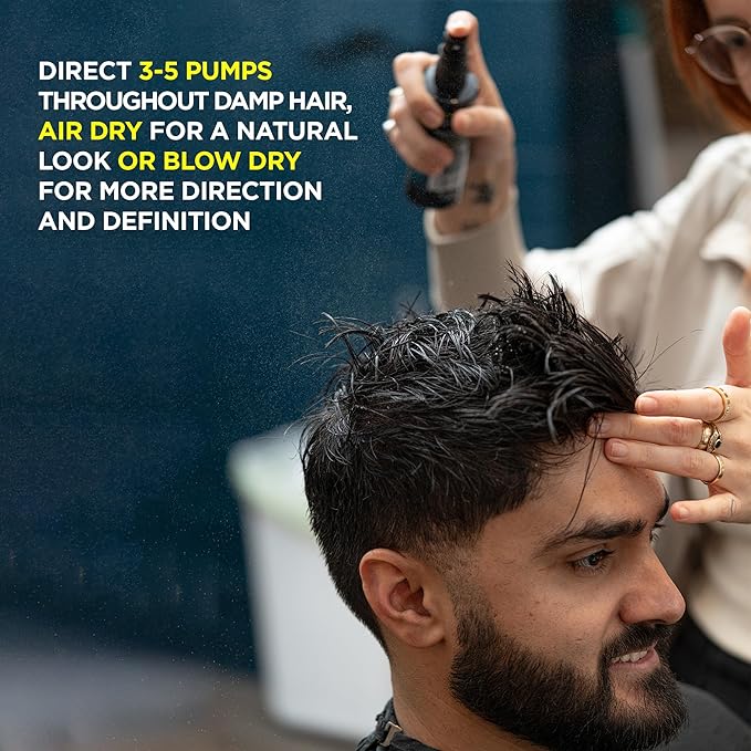 Ruffians Beach Salt Spray, Sea Salt Spray for Hair Men and Women, Texturising Volume Mist for Hydrated, Texture for Fine Hair, Natural Finish, 125ml