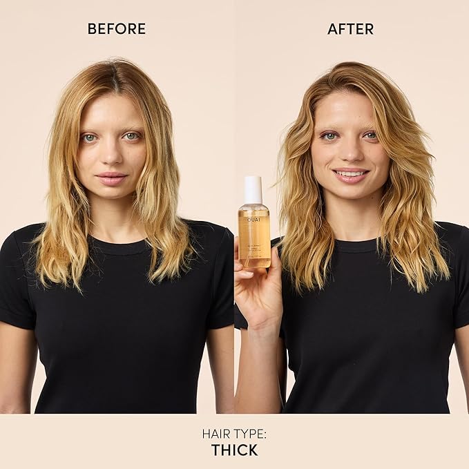 OUAI Travel Size Wave Spray - Texture Spray for Hair with Coconut Oil and Rice Protein - Adds Texture, Volume & Shine for Beach Waves - Paraben Free, Safe for Color & Keratin-Treated Hair (3 fl oz)