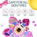 Toysical Kids Makeup Kit for Girl - Flower Shaped Makeup for Kids, Washable Non Toxic Makeup Kit for Girls with Mirror - Birthday and Christmas Make up Kit for Girls Age 6-12