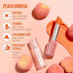Kaja Juicy Glass Lip Balm | Plumping Lip Gloss Hydrating Lip Balm, Korean Beauty Tinted Lip Care, Moisturizing Lip Products, Nourishing Lip Moisturizer, Radiant Glow | Peach Mimosa, 0.15 oz