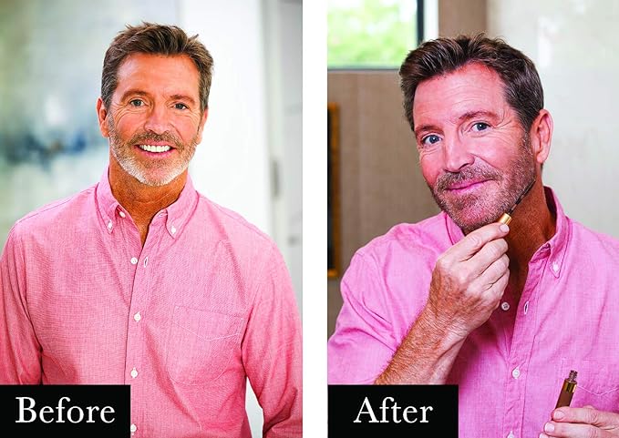 Boyd’s Brush It Away | Grey Hair Root Touch Up for Women & Men | Temporary Hair Color Mascara | Quick-Dry Water-Resistant Concealing Formula | Medium Brown