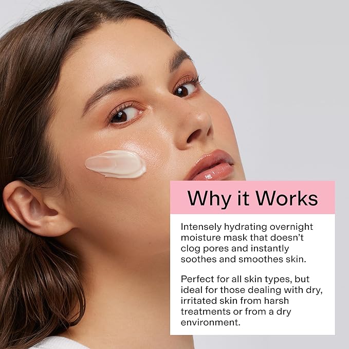 CLEARSTEM HYDRABERRY Hydrating Face Mask for Women - Night Mask for Sleeping for Women with Ceramides, Arnica & Magnesium PCA - Overnight Mask for Evening Hydration to Nourish & Protect Skin Barrier