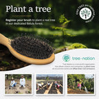 Premium Boar Bristle Hair Brush for Thick Hair Set. Hairbrush for Women With Thick, Long or Curly Hair. Restores Hair's Shine and Health. Comb, Travel Bag & Spa Headband Included