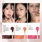 ENTROPY MAKEUP Tulle Lip Gloss, Lightweight 3D Pearl Shimmer, Ultra-Gloss High Shine, Non-Sticky Moisturizing Lip Gloss with Peptide Complex, Robe