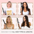 ELLA BELLA® Curling Iron 1 Inch • Professional Hair Curler • Curling Wand • Ceramic Curling Irons • Transform Your Look in Seconds • Suitable for All Hair Types • Say Goodbye to Heat Damage