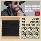 EasYoung Braided Mens Hair Ties For Men, For Buns Curly Thick Dense Hair Elastic Hair Ties For Guys, No damage No Crease Breakage, 9 Count (Pack of 1)