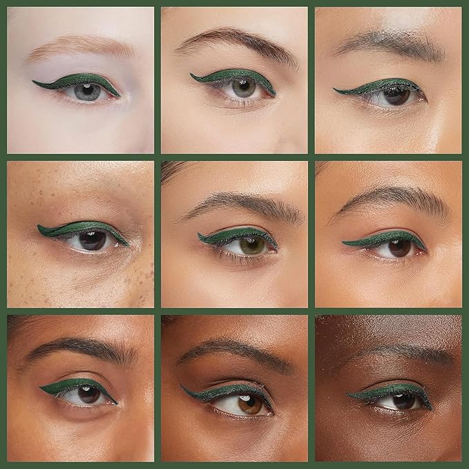 docolor Waterproof Eyeliner Pen Super Slim Liquid Eyeliner Eye Liner Gel (Green)