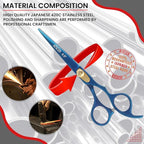 Hair Cutting Scissors -Sharp Razor Edge Blade Hair Shears Series - 6.5" With Fine Adjustment – Stainless Steel Hair Scissors Professional For Men, Women & Babies