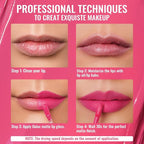 Oulac Matte Liquid Pink Lipstick for Women, Long Lasting Lipstick Waterproof Lip Stain, No Transfer, Creamy High Pigmented Formula with Rose Oil, Vegan & Cruelty-Free, Pink M09