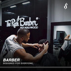The Rich Barber N'Hance Pro Barber Kit II - 4-in-1 Hair & Beard Styling Set with Keratin-Infused Hair Building Fibers, Style Hold Spray, Applicator Pump, Application Card - Hairline & Edge Enhancer