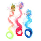 Glitter Unicorn Hair Accessories Hair Clip Hair Bows Hair Extensions Hair Accessories For Girls(5- Colored)