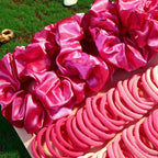 YANRONG 1159PCS Hair Accessories for Woman Set Seamless Ponytail Holders Variety Hair Scrunchies Hair Bands Scrunchy Hair Ties For Thick and Curly (1159PCS (Rose Red))