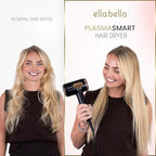 ELLA BELLA® Professional Smart Plasma Hair Dryer with Diffuser • Advanced Plasma Technology Blow Dryer • Intelligent Heat Control & Wind Speeds • Suitable All Hair Types