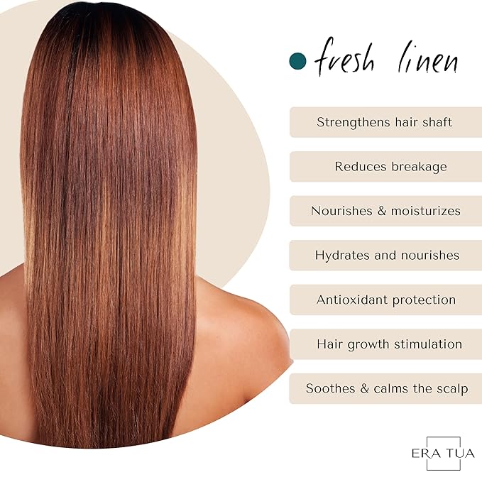 Fresh Linen Daily Moisture Shampoo| Dutch Made & Formulated Moisture Repairing Shampoo for Dry and Damaged Hair | Scent of Bergamot, Jasmine & Rose | 250 ml