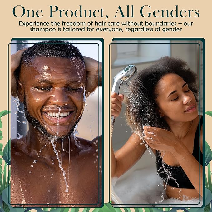 USDA Organic Rosemary Hair Growth Shampoo For Thickening, Regrowth & Strengthening for Men & Women with Biotin, Scalp DHT Blocker Saw Palmetto For Thinning Hair Loss 10 Fl. Oz- Fragrance Free