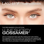 Lashify I-LineShort Pre-Mapped Gossamer, Easy DIY False Lashes to Create an Angled Look and Eyeliner Effect