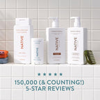 Native Cashmere & Rain Shampoo and Conditioner Contain Naturally Derived Ingredients | All Hair Types, Color & Treated, Fine to Dry Damaged, Sulfate & Dye Free - 2-Pack