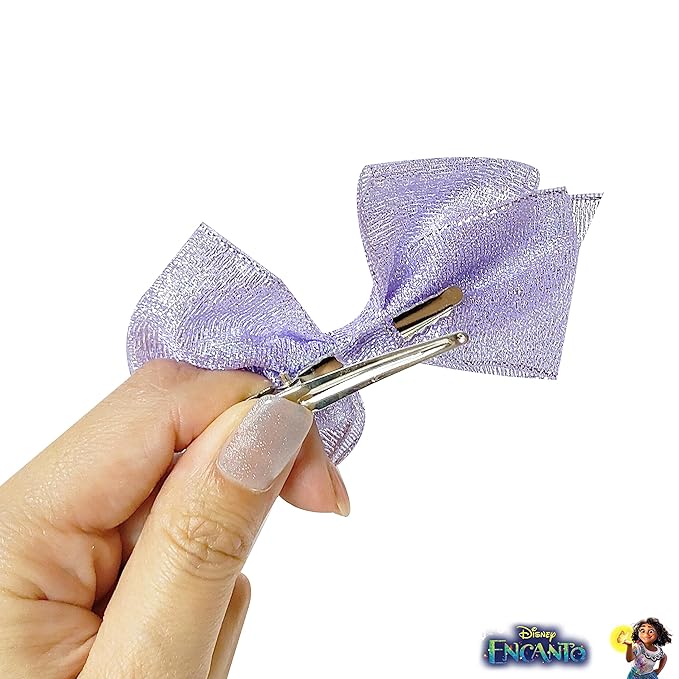 Disney Encanto Hair Bow Clips Bundle - 4 Inch Alligator Clips with Different Images, Ages 3+